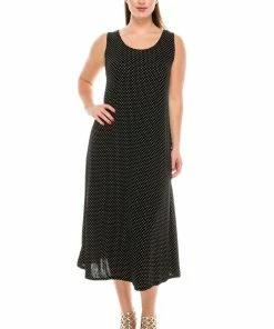 Jostar Long Length Stretchy Long Tank Dress Print-700BN-TRP1-W990