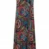Jostar Women's Stretchy Tank Long Dress Sleeveless Plus Print, 700BN-TXP-W014