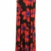 Plus Size Jostar Women's Stretchy Tank Long Dress Sleeveless Plus Print, 700BN-TXP-W075