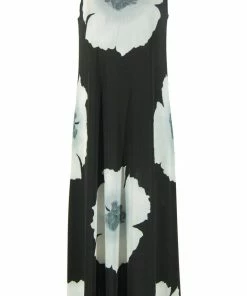 Jostar Women's Stretchy Tank Long Dress Sleeveless Plus Print, 700BN-TXP-W101 Plus Size