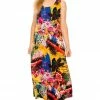 Plus Size Jostar Women's Stretchy Tank Long Dress Sleeveless Plus Print, 700BN-TXP-W169