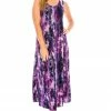 Plus Size Jostar Women's Stretchy Tank Long Dress Sleeveless Plus Print, 700BN-TXP-W170