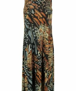 Plus Size Jostar Women's Stretchy Tank Long Dress Sleeveless Plus Print, 700BN-TXP-W207