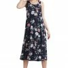 Jostar Women's Stretchy Tank Long Dress Sleeveless Plus Print, 700BN-TXP-W211 Plus Size