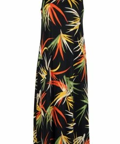 Jostar Women's Stretchy Tank Long Dress Sleeveless Plus Print, 700BN-TXP-W679
