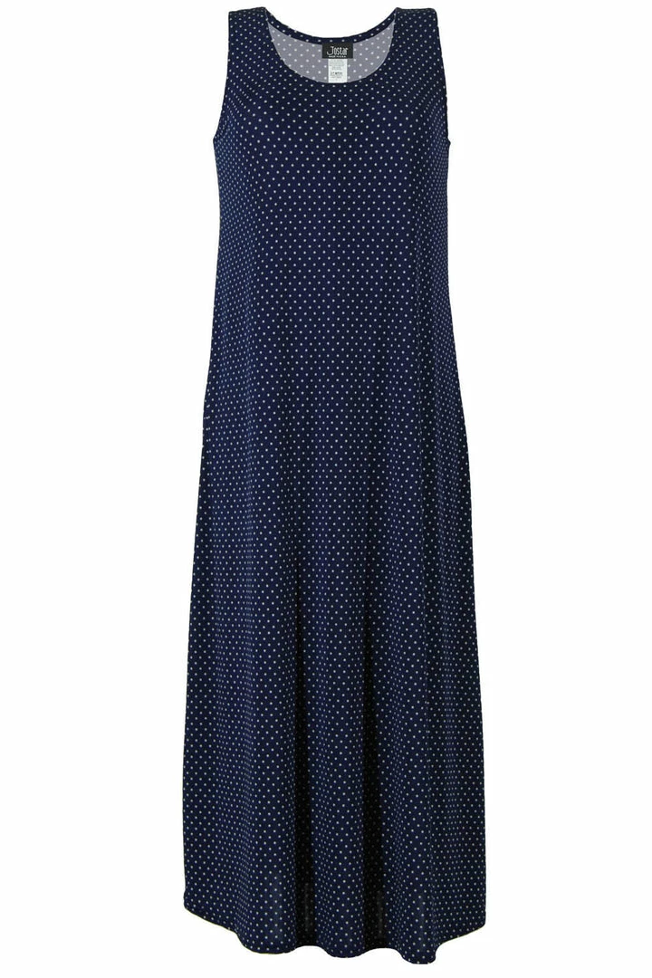 Jostar Women's Stretchy Tank Long Dress Sleeveless Plus Print, 700BN-TXP-W990