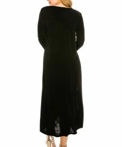 Plus Size Jostar Women's Stretchy Long Dress QS, 702BN-QX