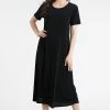 Jostar Dresses Stretchy Long Dress Short Sleeve-702BN-SRS1