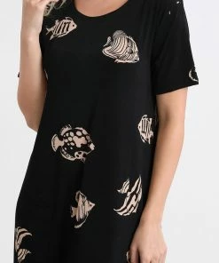 Jostar Women's Stretchy Long Dress Short Sleeve Print-702BN-SRP1-W036