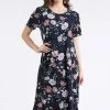 Jostar Stretchy Long Dress Short Sleeve Plus-702BN-SXP-W211