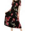 Dresses Jostar Women's Stretchy Long Dress Short Sleeve Print-702BN-SRP1-W215
