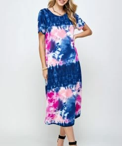 Jostar Women's Stretchy Long Dress Short Sleeve Plus Plus-702BN-SXP-W294 Plus Size