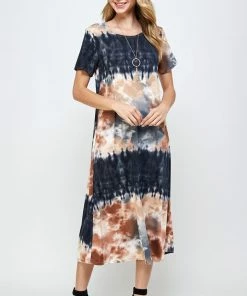 Jostar Women's Stretchy Long Dress Short Sleeve Plus Plus-702BN-SXP-W294 Plus Size