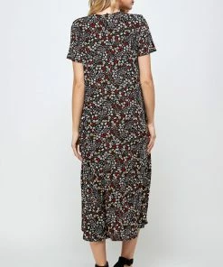 Jostar Stretchy Long Dress Short Sleeve Plus Plus, 702BN-SXP1-W295 Plus Size