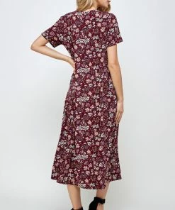 Jostar Women's Stretchy Long Dress Short Sleeve Plus Plus-702BN-SXP-W296