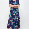 Jostar Stretchy Long Dress Short Sleeve Plus Plus-702BN-SXP-W301 Plus Size