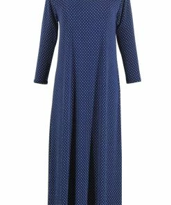 Jostar Women's Stretchy Long Dress 3/4 Sleeve Print-702BN-QRP1-W990 Quarter Sleeves