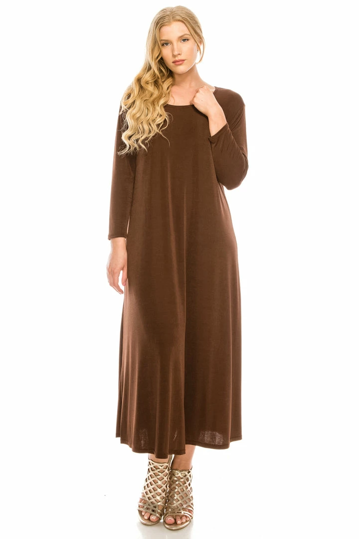 Jostar Women's Stretchy Long Dress QS-702BN-QRS1 Dresses