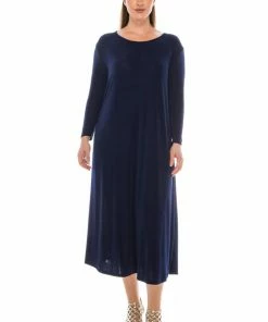 Plus Size Jostar Women's Stretchy Long Dress QS, 702BN-QX