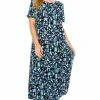 Jostar Women's Stretchy Long Dress Short Sleeve Print-702BN-SRP1-W196