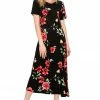 Plus Size Jostar Women's Stretchy Long Dress Short Sleeve Plus Plus, 702BN-SXP-W215