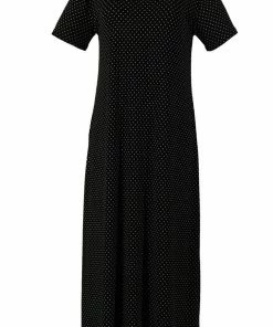 Plus Size Jostar Women's Stretchy Long Dress Short Sleeve Plus Plus, 702BN-SXP-W990