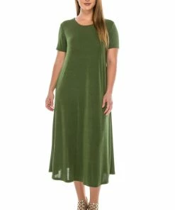 Jostar Dresses Stretchy Long Dress Short Sleeve-702BN-SRS1