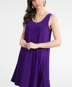 Jostar Stretchy Short Tank Dress-703BN-TRS1 Dresses
