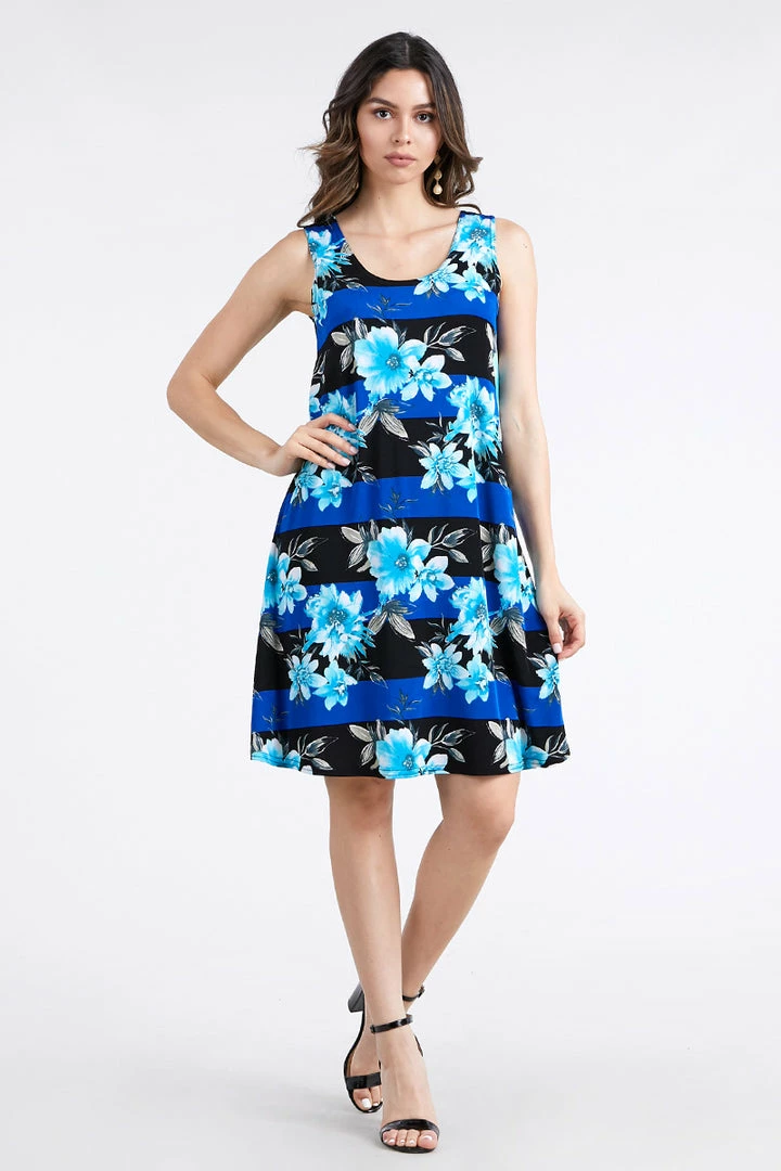Jostar Women's Stretchy Missy Tank Dress Print Plus, 703BN-TXP1-W071