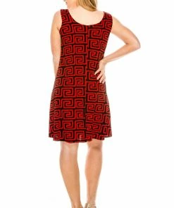 Jostar Women's Stretchy Missy Tank Dress Print Plus - 703BN-TXP1-W187