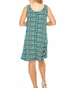 Jostar Women's Stretchy Missy Tank Dress Print Plus - 703BN-TXP1-W187