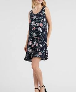 Jostar Women's Stretchy Missy Tank Dress Print-703BN-TRP1-W211 Short Length