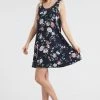 Jostar Women's Stretchy Missy Tank Dress Print-703BN-TRP1-W211 Short Length