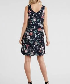 Jostar Women's Stretchy Missy Tank Dress Print-703BN-TRP1-W211 Short Length