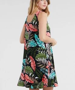 Jostar Women's Stretchy Missy Tank Dress Print-703BN-TRP1-W212 Short Length