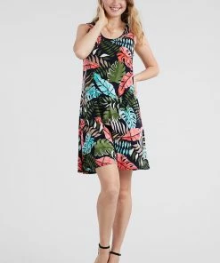 Jostar Women's Stretchy Missy Tank Dress Print-703BN-TRP1-W212 Short Length