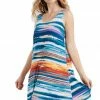 Jostar Women's Stretchy Missy Tank Dress Print Plus, 703BN-TXP1-W213 Plus Size