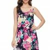 Jostar Women's Stretchy Missy Tank Dress Print Plus, 703BN-TXP-W214 Plus Size