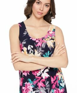 Jostar Women's Stretchy Missy Tank Dress Print-703BN-TRP1-W214 Dresses