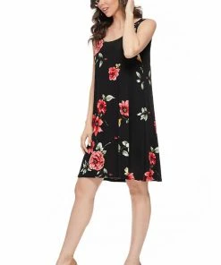 Jostar Women's Stretchy Missy Tank Dress Print-703BN-TRP1-W215 Dresses