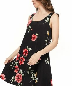 Jostar Women's Stretchy Missy Tank Dress Print Plus, 703BN-TXP-W215