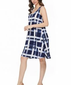 Jostar Women's Stretchy Missy Tank Dress Print-703BN-TRP1-W216 Short Length