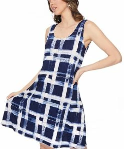 Jostar Women's Stretchy Missy Tank Dress Print-703BN-TRP1-W216 Short Length