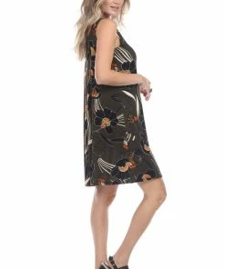 Jostar Women's Stretchy Missy Tank Dress Print Plus, 703BN-TXP-W239