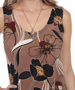 Jostar Women's Stretchy Missy Tank Dress Print Plus, 703BN-TXP-W239