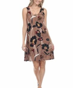 Jostar Women's Stretchy Missy Tank Dress Print Plus, 703BN-TXP-W239