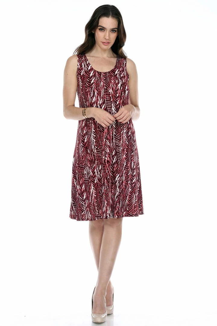Jostar Women's Stretchy Missy Tank Dress Print Plus, 703BN-TXP-W247