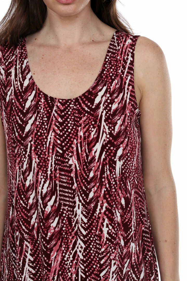 Jostar Women's Stretchy Missy Tank Dress Print Plus, 703BN-TXP-W247