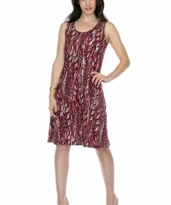 Jostar Women's Stretchy Missy Tank Dress Print Plus, 703BN-TXP-W247