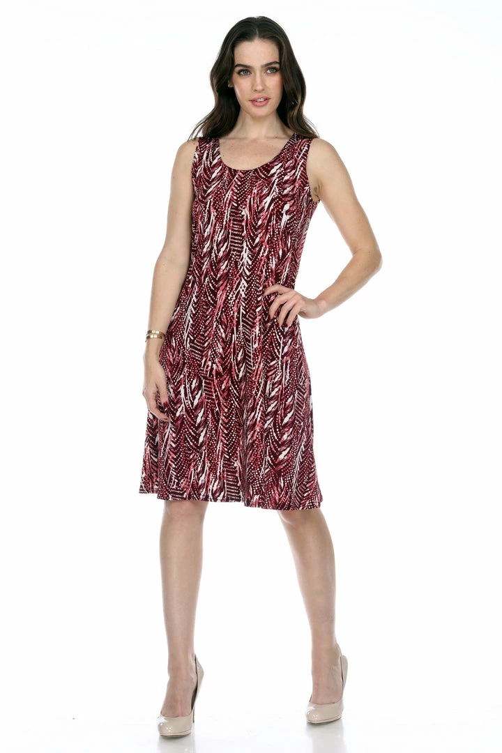 Jostar Women's Stretchy Missy Tank Dress Print Plus, 703BN-TXP-W247